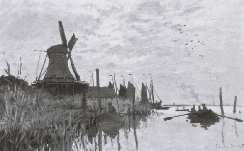 Claude Monet Windmills near Zaandam